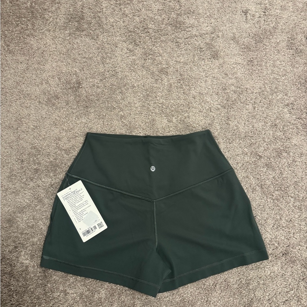 lululemon Align Classic Fit High Rise Short 3”-Dark Forest - Picture 2 of 3